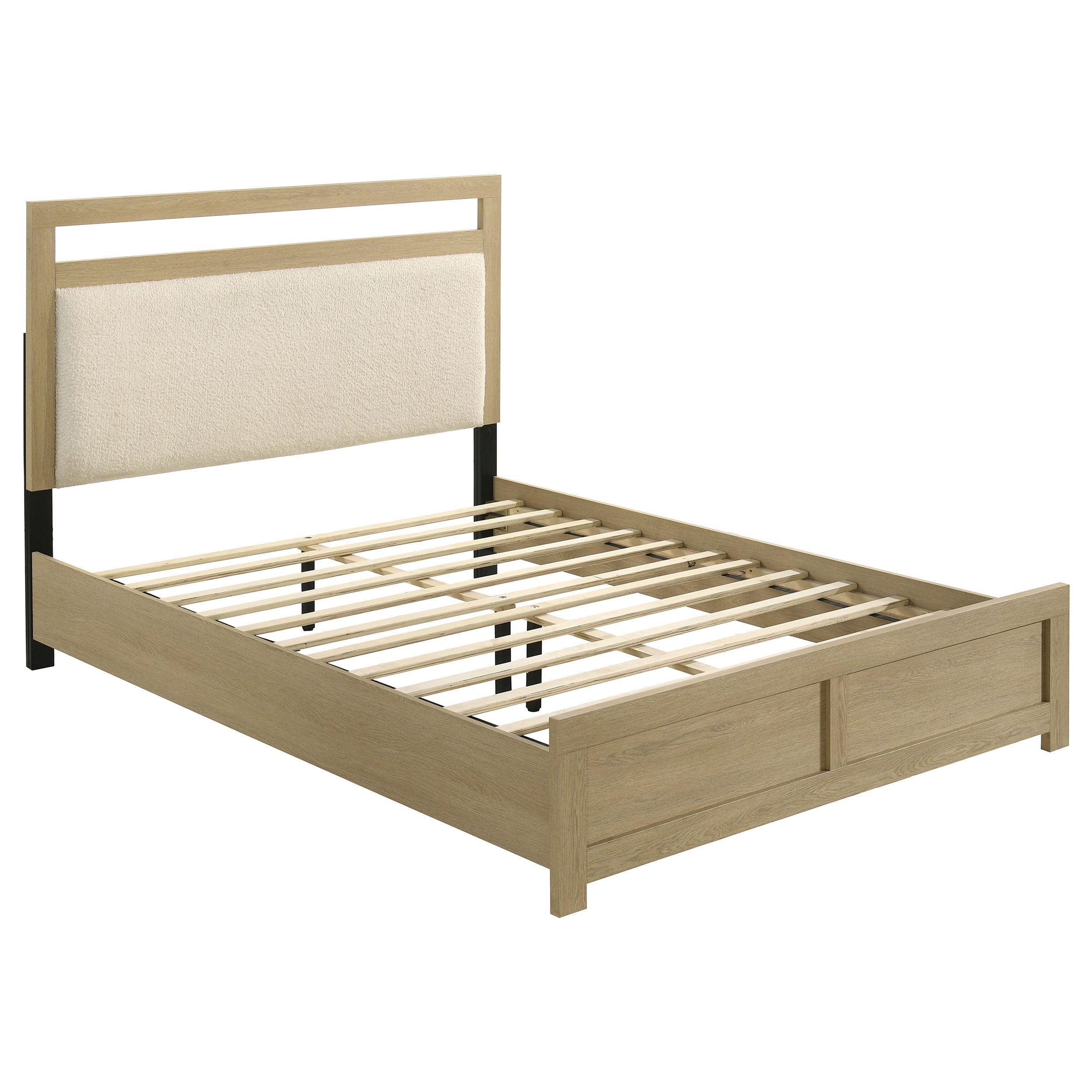 Best Furniture Outlet - Coaster - Hendricks Queen Panel Headboard Platform Bed Light Oak - 222651Q