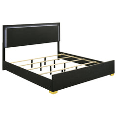 Best Furniture Outlet - Coaster - Marceline Wood Eastern King LED Panel Bed Black - 222831KE
