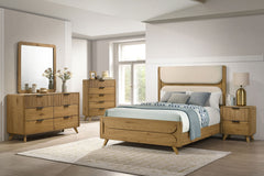 Best Furniture Outlet - Coaster - Bennett 5-piece Eastern King Bedroom Set Light Oak - 222901KE-S5