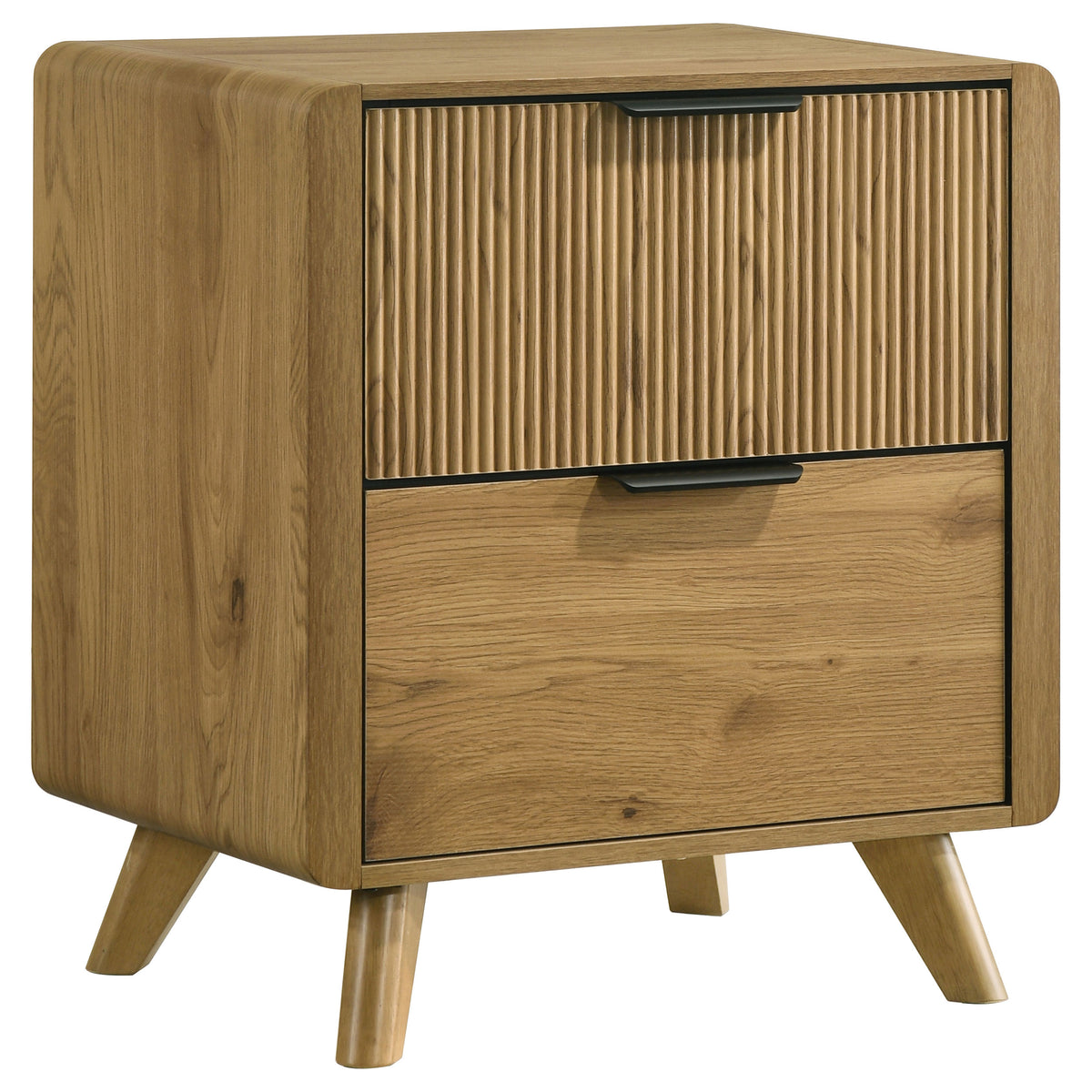 Best Furniture Outlet - Coaster - Bennett 2-drawer Bedroom Nightstand Bedside Table Light Oak - 222902