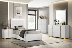 Best Furniture Outlet - Coaster - Marceline 5-piece Twin Bedroom Set White - 222931T-S5