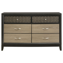 Valencia 6-drawer Dresser Black