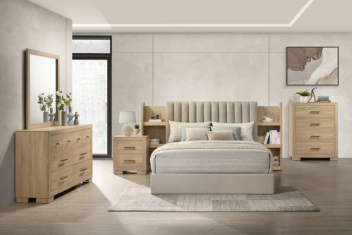 Best Furniture Outlet - Coaster - Arielle 5-piece Queen Bedroom Set Light Oak - 223111Q-S5