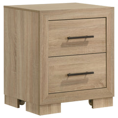 Best Furniture Outlet - Coaster - Arielle 2-drawer Bedroom Nightstand with Casters Light Oak - 223112