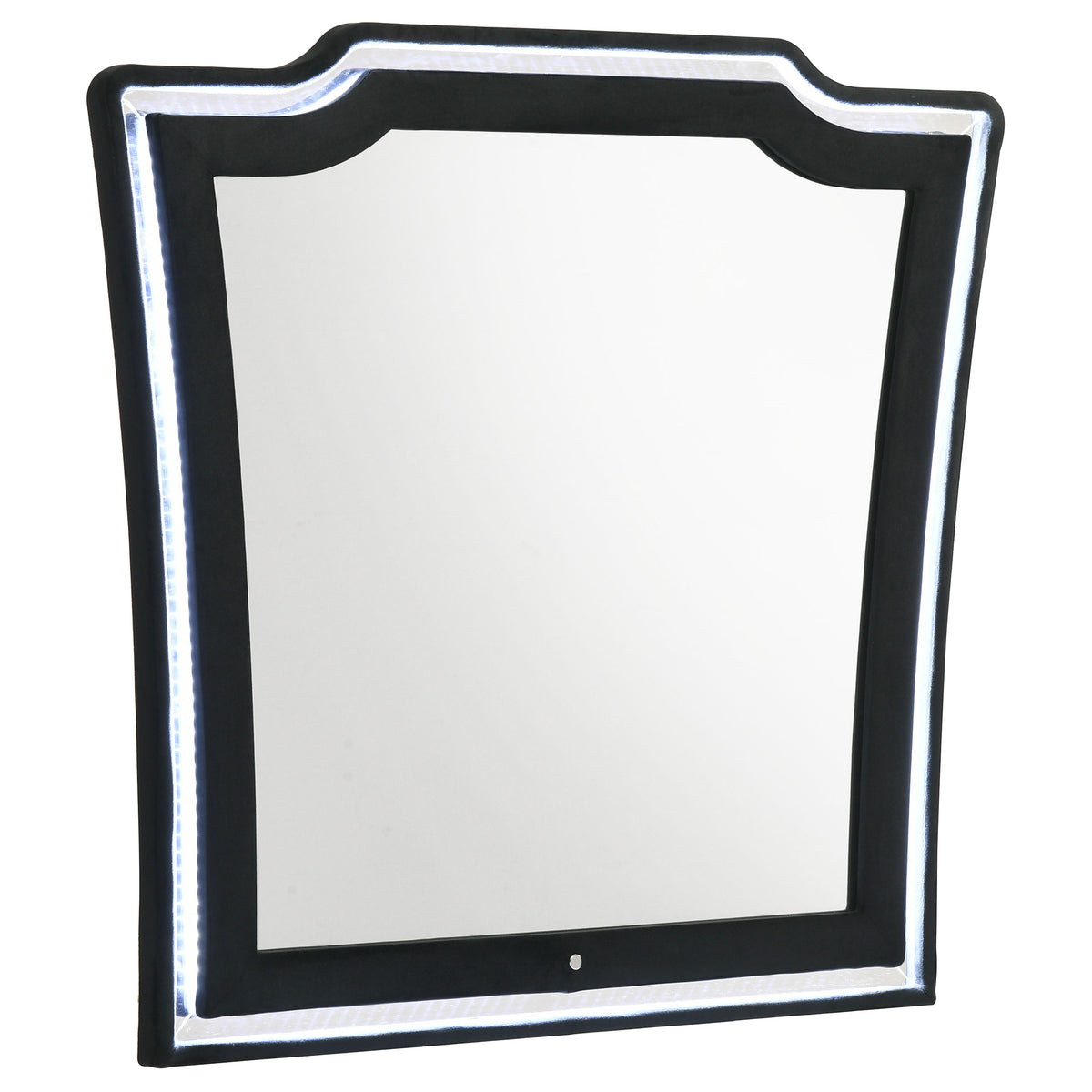 Best Furniture Outlet - Coaster - Lorient LED Dresser Mirror Black - 223164