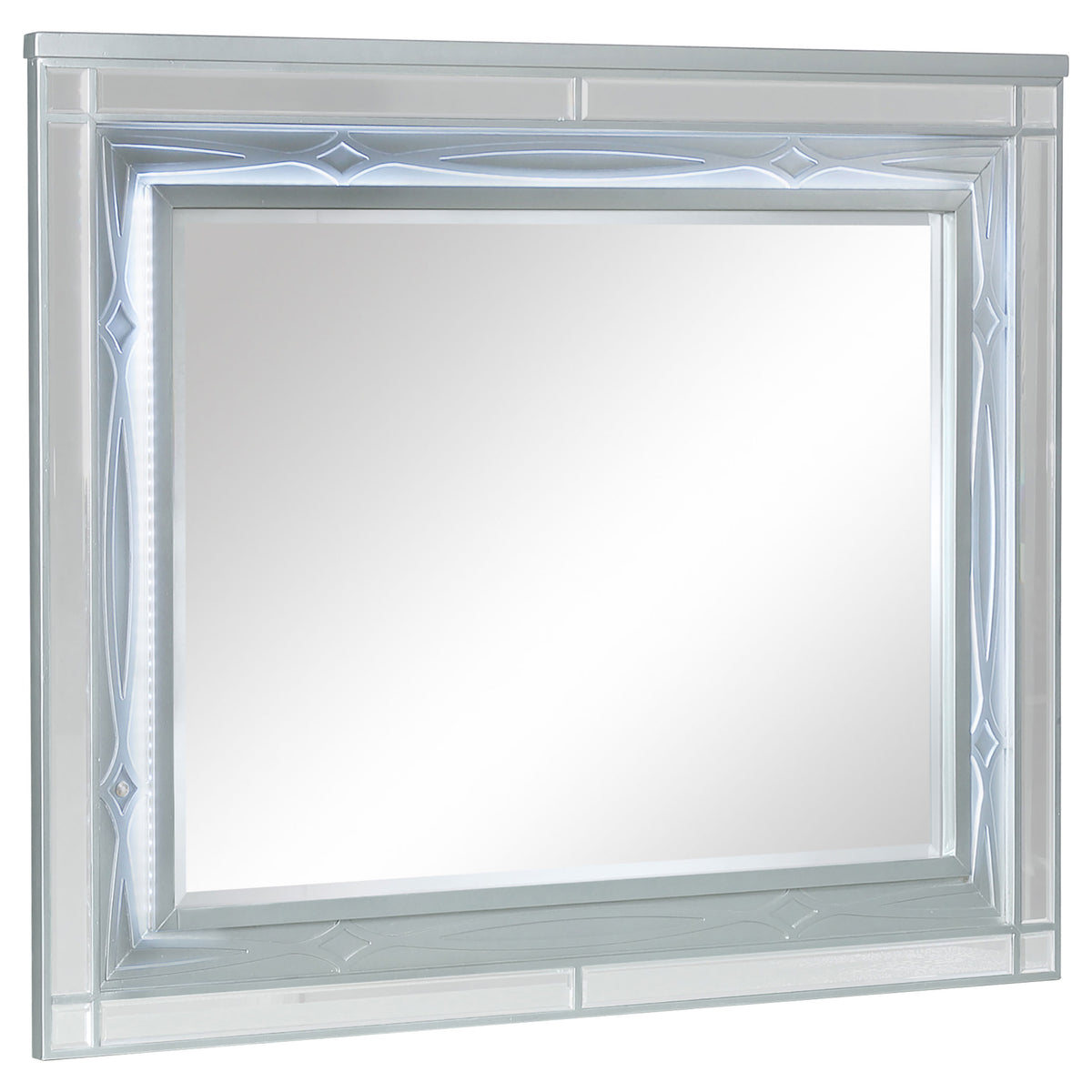 Best Furniture Outlet - Coaster - Gunnison Dresser Mirror Silver Metallic - 223214