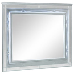 Best Furniture Outlet - Coaster - Gunnison Dresser Mirror Silver Metallic - 223214
