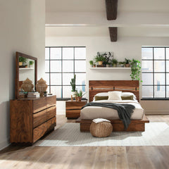 Best Furniture Outlet - Coaster - Winslow 4-piece California King Bedroom Set Smokey Walnut - 223250KW-S4