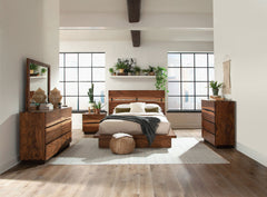 Best Furniture Outlet - Coaster - Winslow 5-piece California King Bedroom Set Smokey Walnut - 223250KW-S5