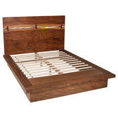 Best Furniture Outlet - Coaster - Winslow Wood Queen Panel Bed Smokey Walnut and Coffee Bean - 223250Q