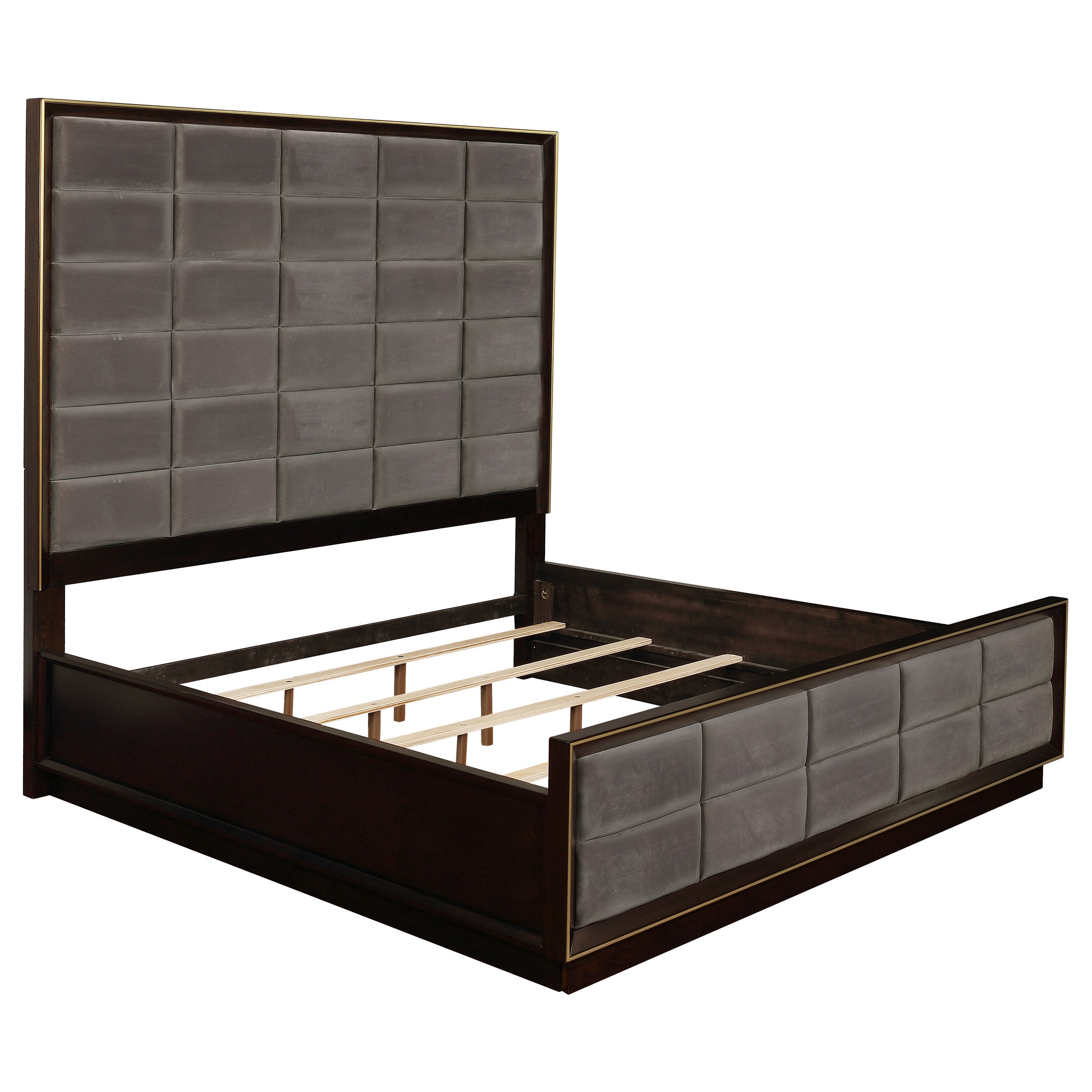 Best Furniture Outlet - Coaster - Durango 77-inch Eastern King Panel Bed Smoked Peppercorn - 223261KE