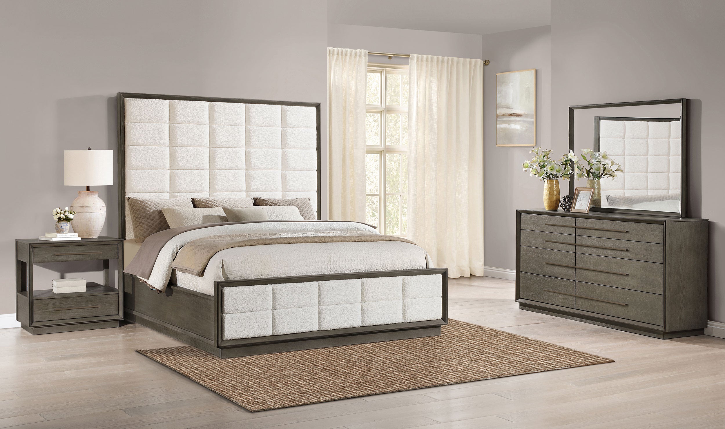 Best Furniture Outlet - Coaster - Durango 4-piece Queen Bedroom Set Taupe Oak - 223271Q-S4
