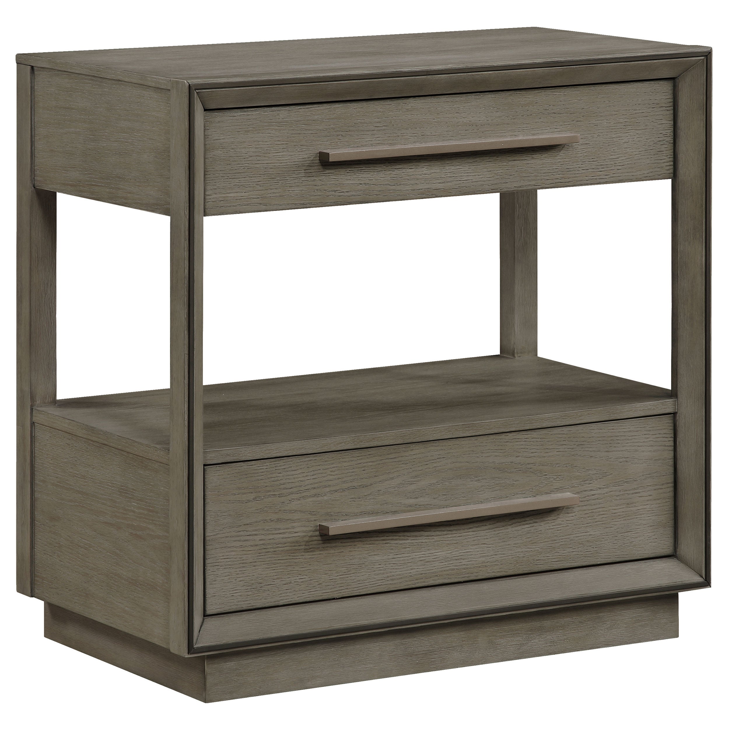 Best Furniture Outlet - Coaster - Durango 2-drawer Nightstand Bedside Table Taupe Oak - 223272