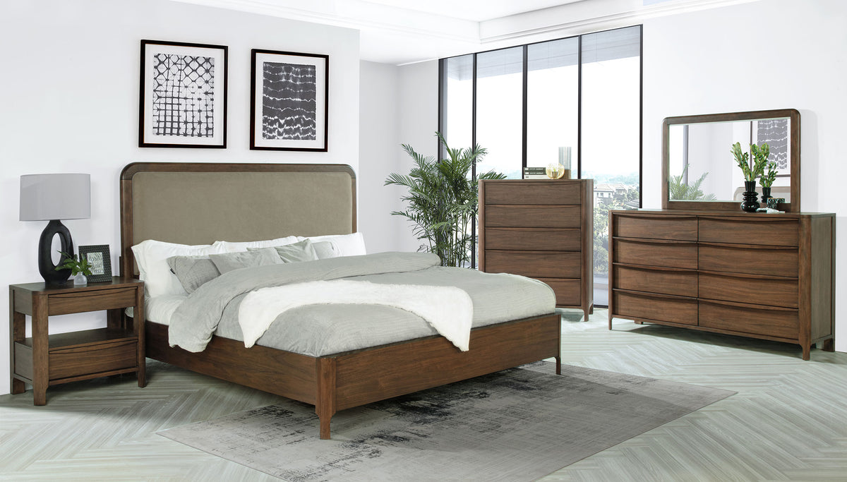 Best Furniture Outlet - Coaster - Maderia 5-piece California King Bedroom Set Walnut - 223321KW-S5