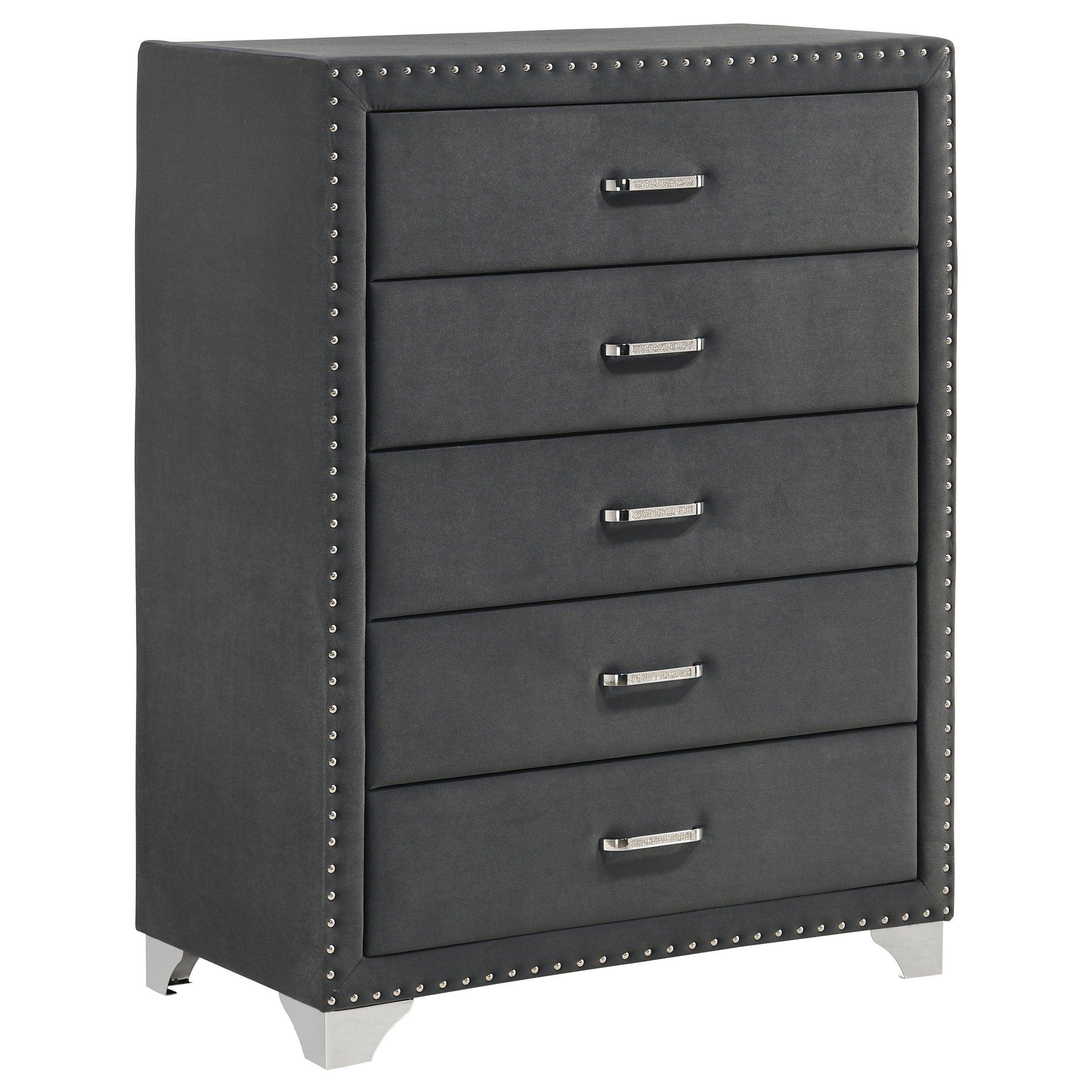 Best Furniture Outlet - Coaster - Melody 5-drawer Bedroom Chest Grey - 223385