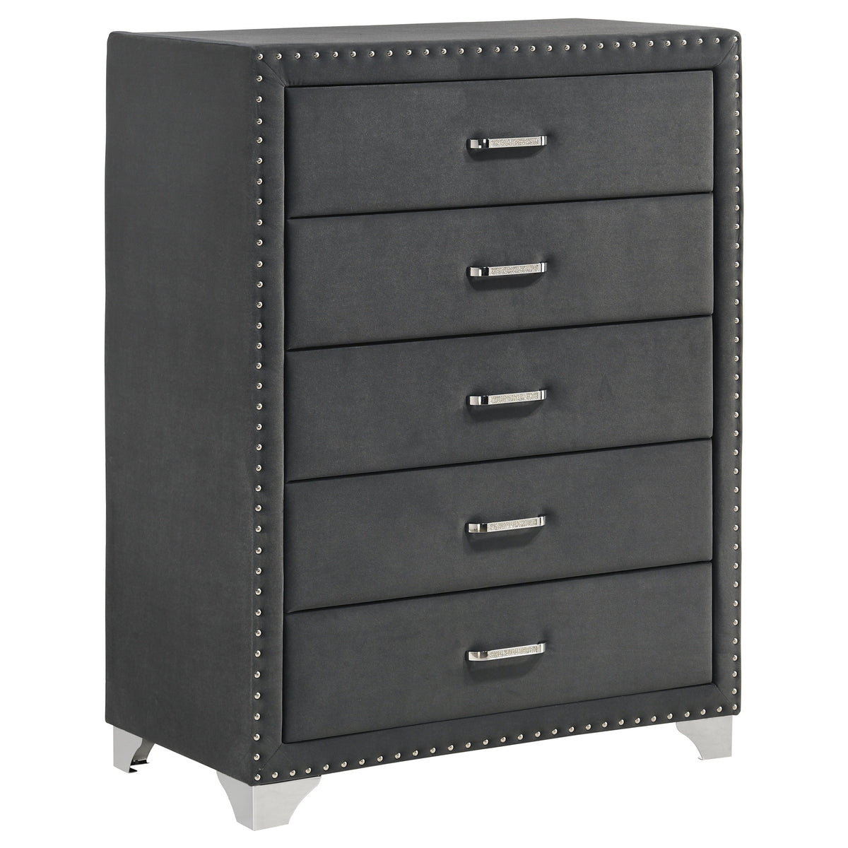 Best Furniture Outlet - Coaster - Melody 5-drawer Bedroom Chest Grey - 223385