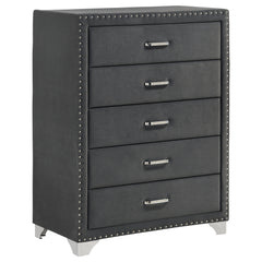 Best Furniture Outlet - Coaster - Melody 5-drawer Bedroom Chest Grey - 223385