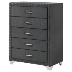 Melody 5-drawer Bedroom Chest Grey