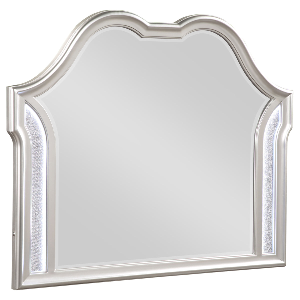 Best Furniture Outlet - Coaster - Evangeline Dresser Mirror Silver Oak - 223394