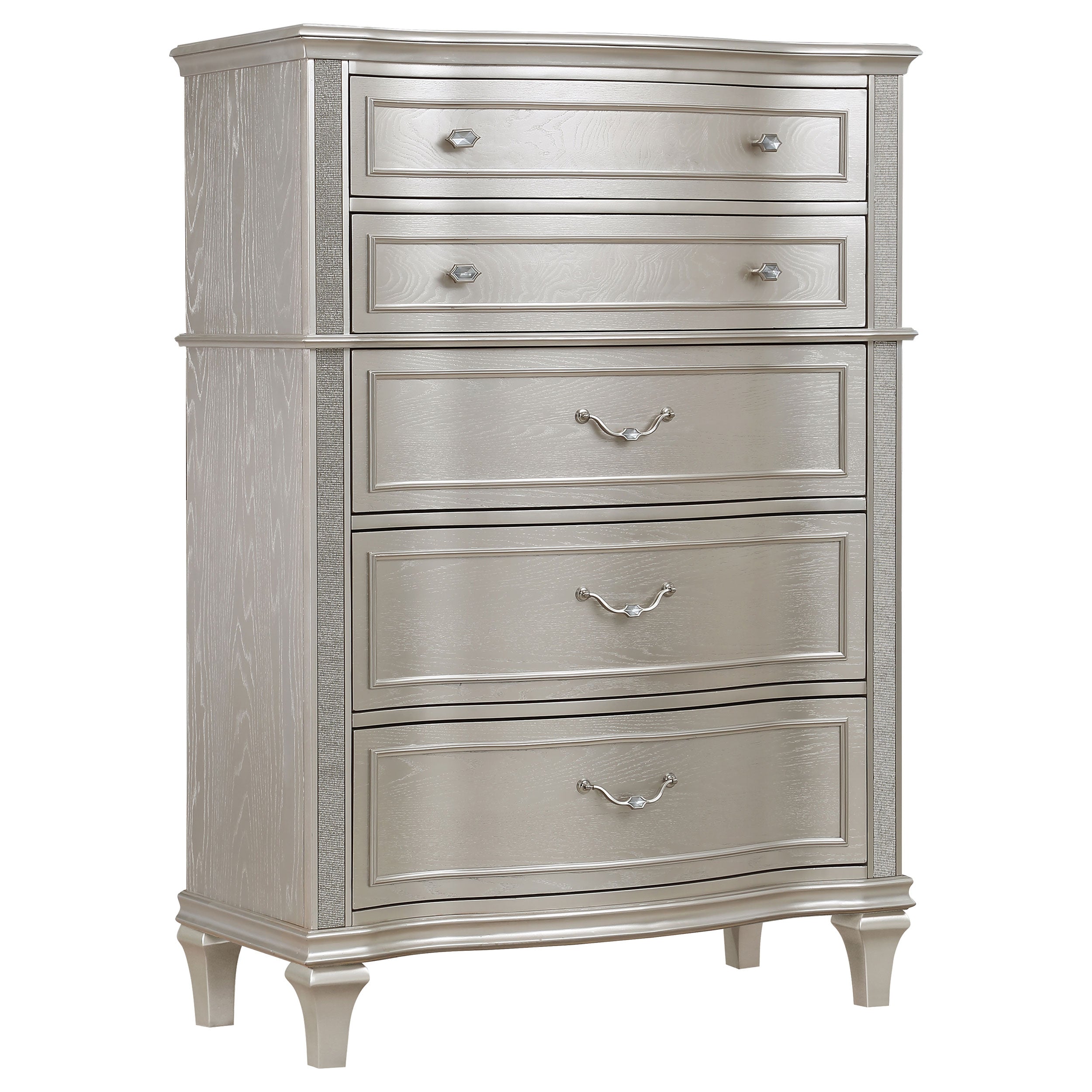 Best Furniture Outlet - Coaster - Evangeline 6-drawer Bedroom Chest Silver Oak - 223395