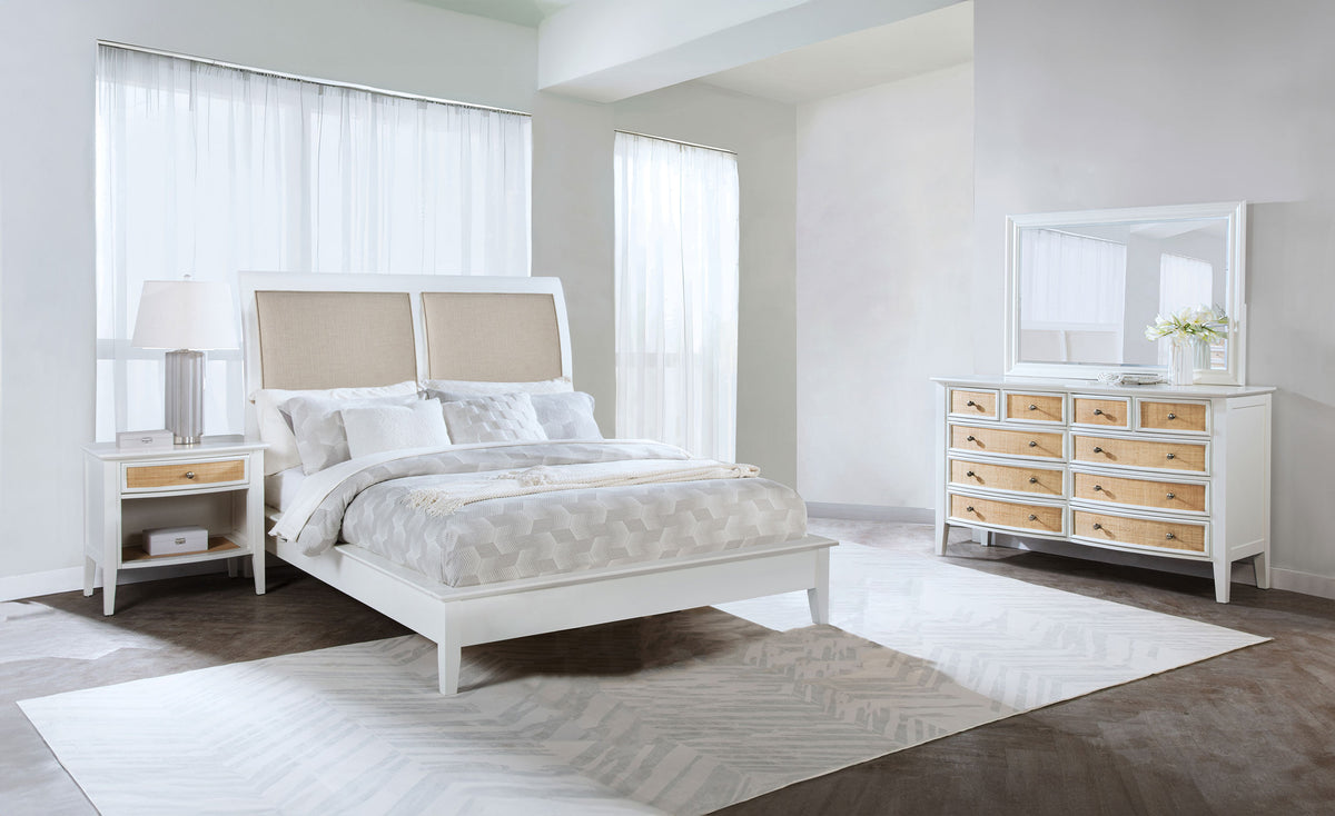 Best Furniture Outlet - Coaster - Bexhill 4-piece California King Bedroom Set White - 223471KW-S4