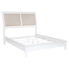 Best Furniture Outlet - Coaster - Bexhill 56-inch Upholstered Queen Panel Bed White - 223471Q