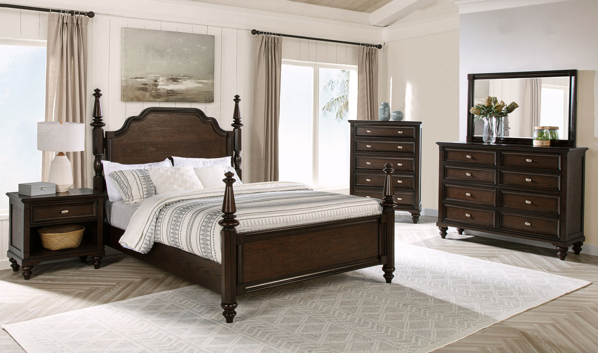 Best Furniture Outlet - Coaster - Andover 5-piece California King Bedroom Set Dark Oak - 223631KW-S5