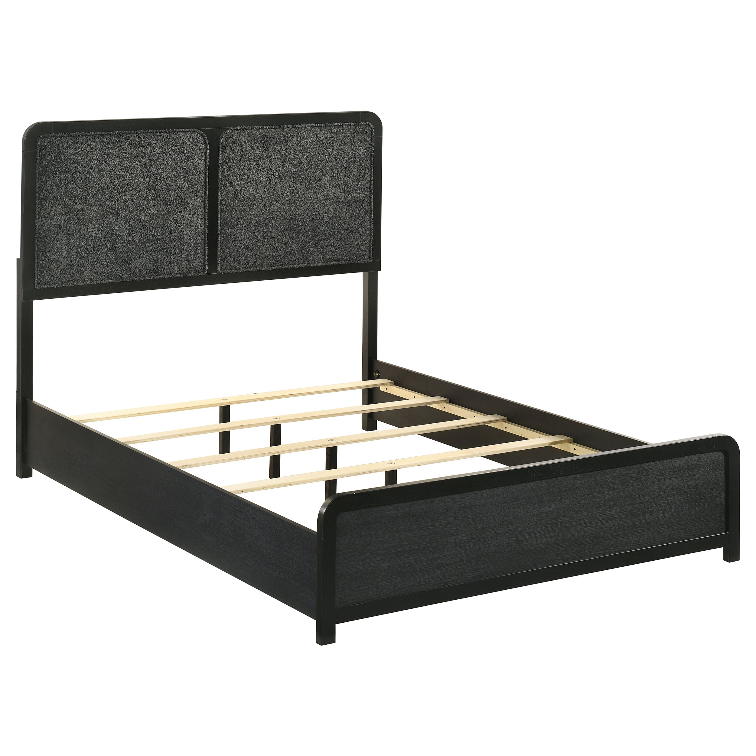 Best Furniture Outlet - Coaster - Cavelle 51-inch Upholstered Full Panel Bed Black - 223661F