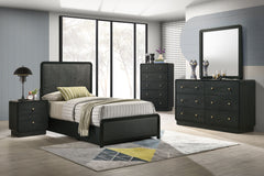 Best Furniture Outlet - Coaster - Cavelle 5-piece Twin Bedroom Set Black - 223661T-S5
