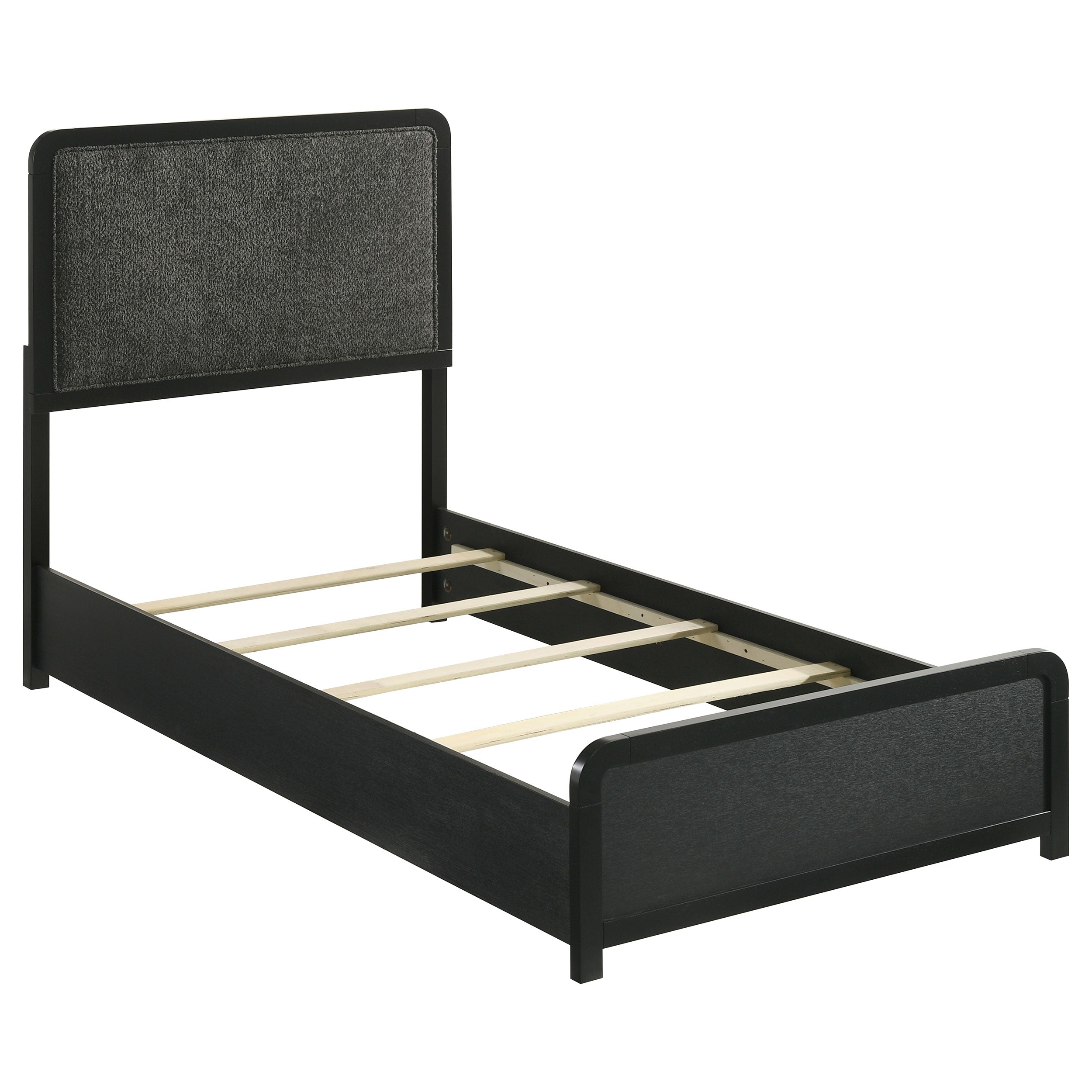 Best Furniture Outlet - Coaster - Cavelle 51-inch Upholstered Twin Panel Bed Black - 223661T