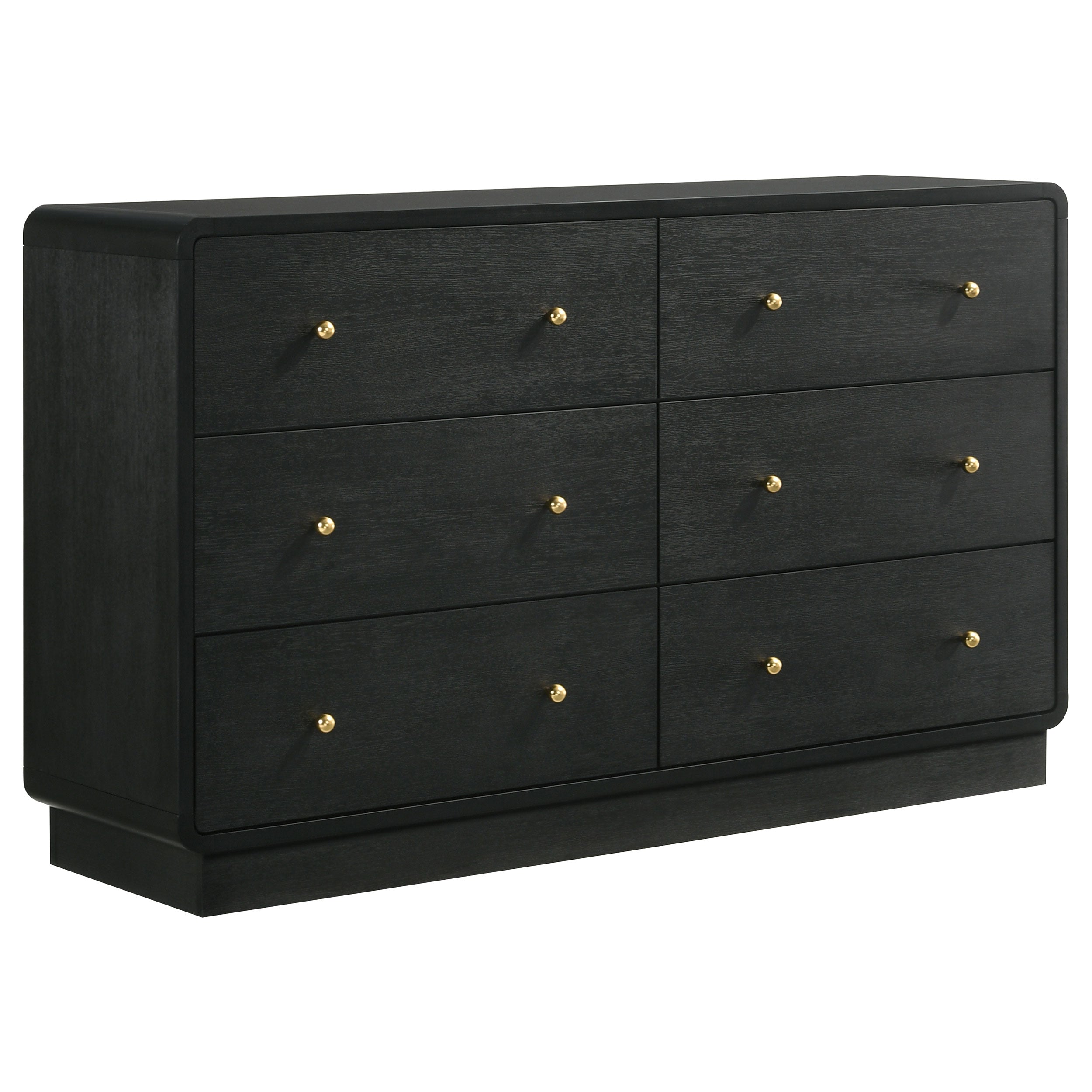 Best Furniture Outlet - Coaster - Cavelle 6-drawer Dresser Cabinet Black - 223663