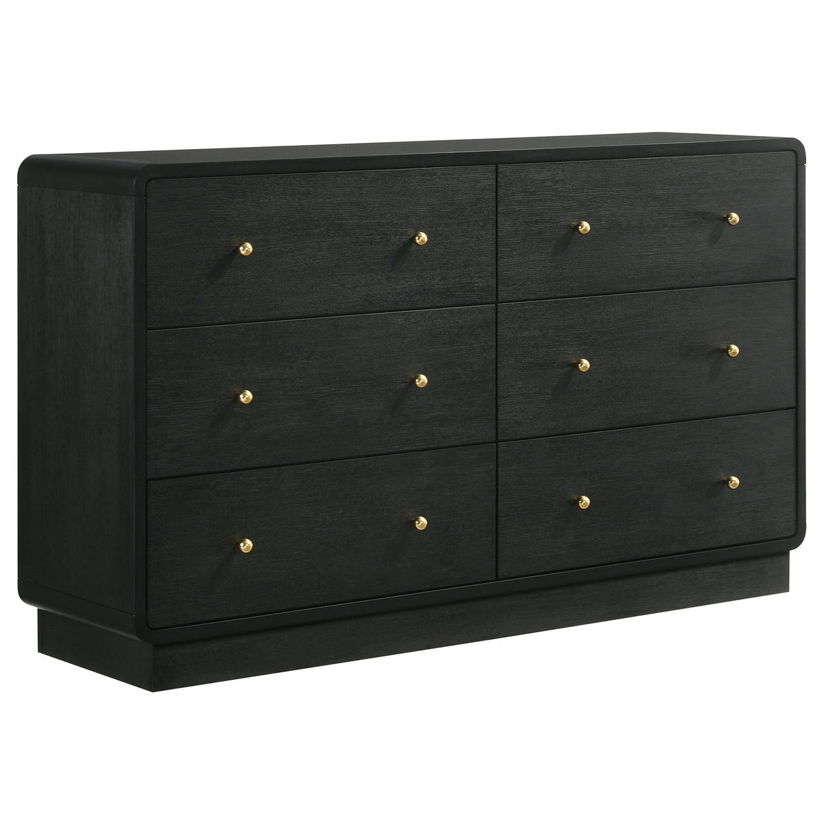 Best Furniture Outlet - Coaster - Cavelle 6-drawer Dresser Cabinet Black - 223663