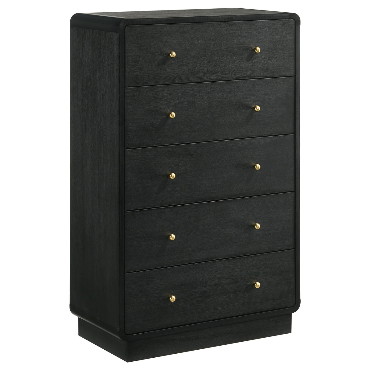 Best Furniture Outlet - Coaster - Cavelle 5-drawer Chest of Drawers Black - 223665