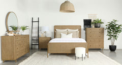 Best Furniture Outlet - Coaster - Arini 4-piece Queen Bedroom Set Sand Wash and Natural Cane - 224300Q-S4