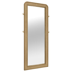Best Furniture Outlet - Coaster - Arini Cane Weave Full Length Standing Floor Mirror Sand Wash - 224309