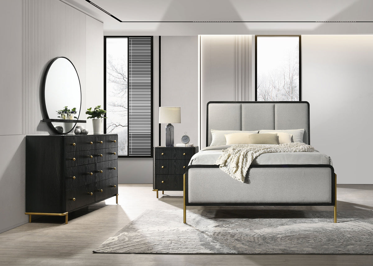 Best Furniture Outlet - Coaster - Arini 4-piece Queen Bedroom Set Black and Grey - 224331Q-S4