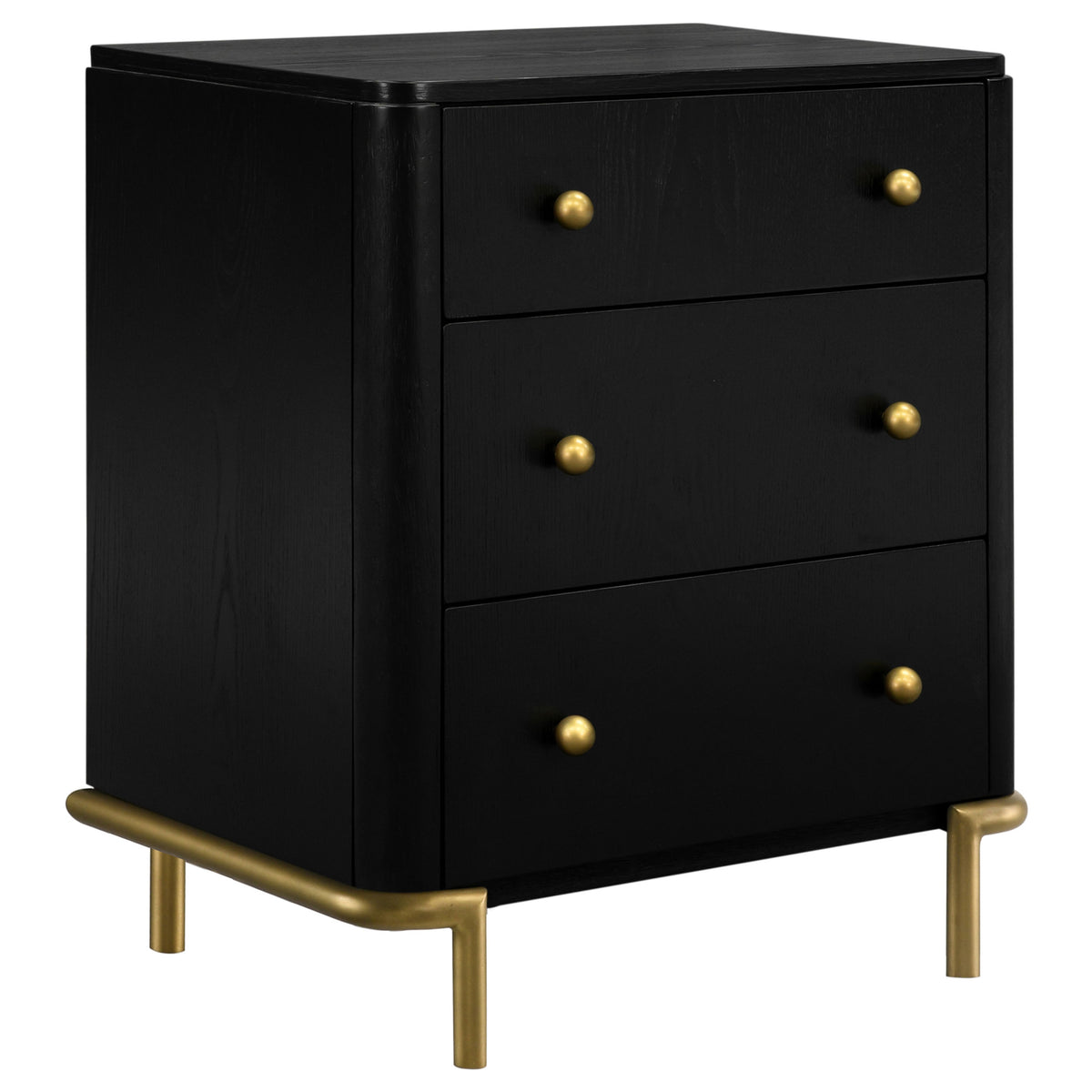Best Furniture Outlet - Coaster - Arini 3-drawer Nightstand Black - 224332