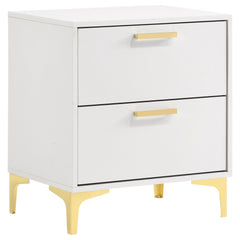 Best Furniture Outlet - Coaster - Kendall 2-drawer Nightstand White - 224402