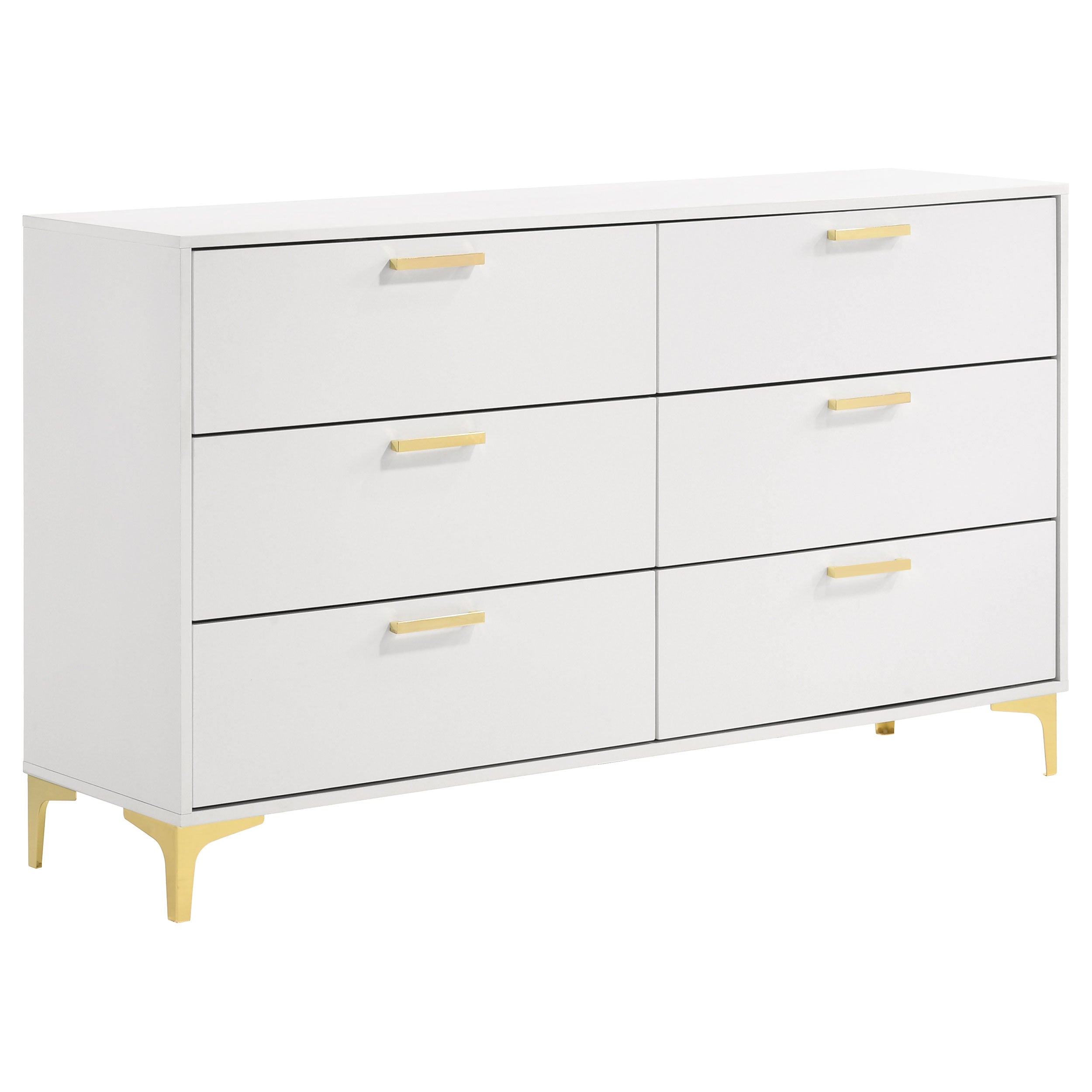 Best Furniture Outlet - Coaster - Kendall 6-drawer Dresser White - 224403