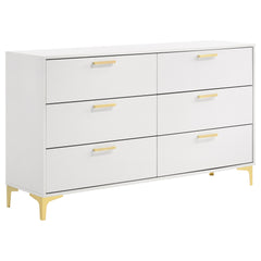 Best Furniture Outlet - Coaster - Kendall 6-drawer Dresser White - 224403
