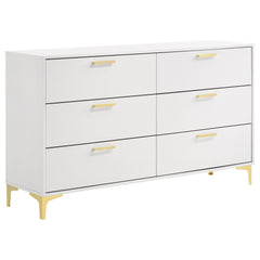 Best Furniture Outlet - Coaster - Kendall 6-drawer Dresser White - 224403