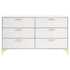 Kendall 6-drawer Dresser White