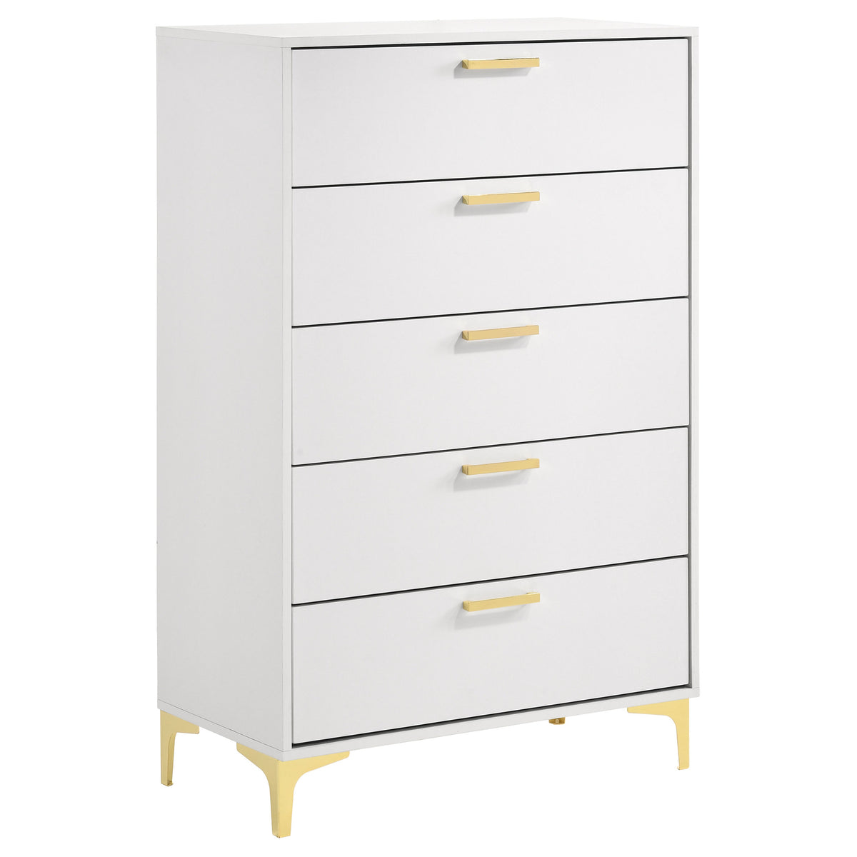 Best Furniture Outlet - Coaster - Kendall 5-drawer Bedroom Chest White - 224405