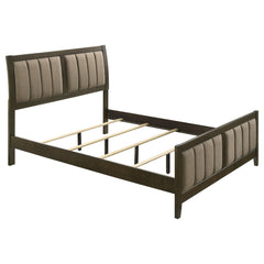 Best Furniture Outlet - Coaster - Wilkes 51-inch Upholstered Queen Bed Dark Cocoa - 224421Q