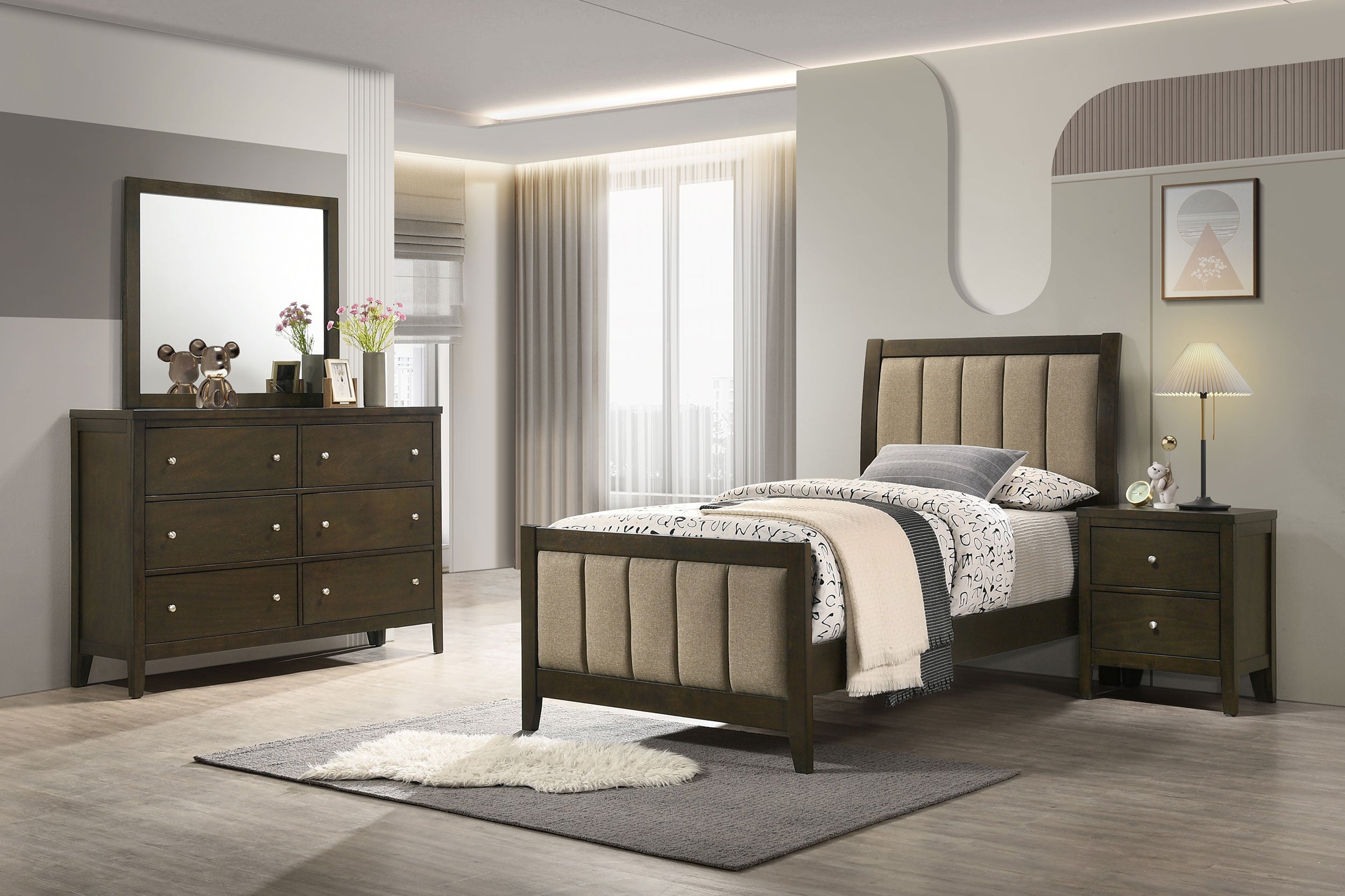Best Furniture Outlet - Coaster - Wilkes 4-piece Twin Bedroom Set Dark Cocoa - 224421T-S4