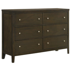 Best Furniture Outlet - Coaster - Wilkes 6-drawer Dresser Cabinet Dark Cocoa - 224423