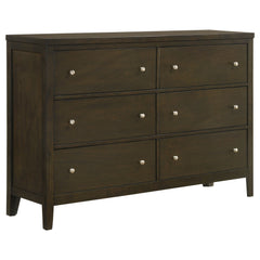 Best Furniture Outlet - Coaster - Wilkes 6-drawer Dresser Cabinet Dark Cocoa - 224423