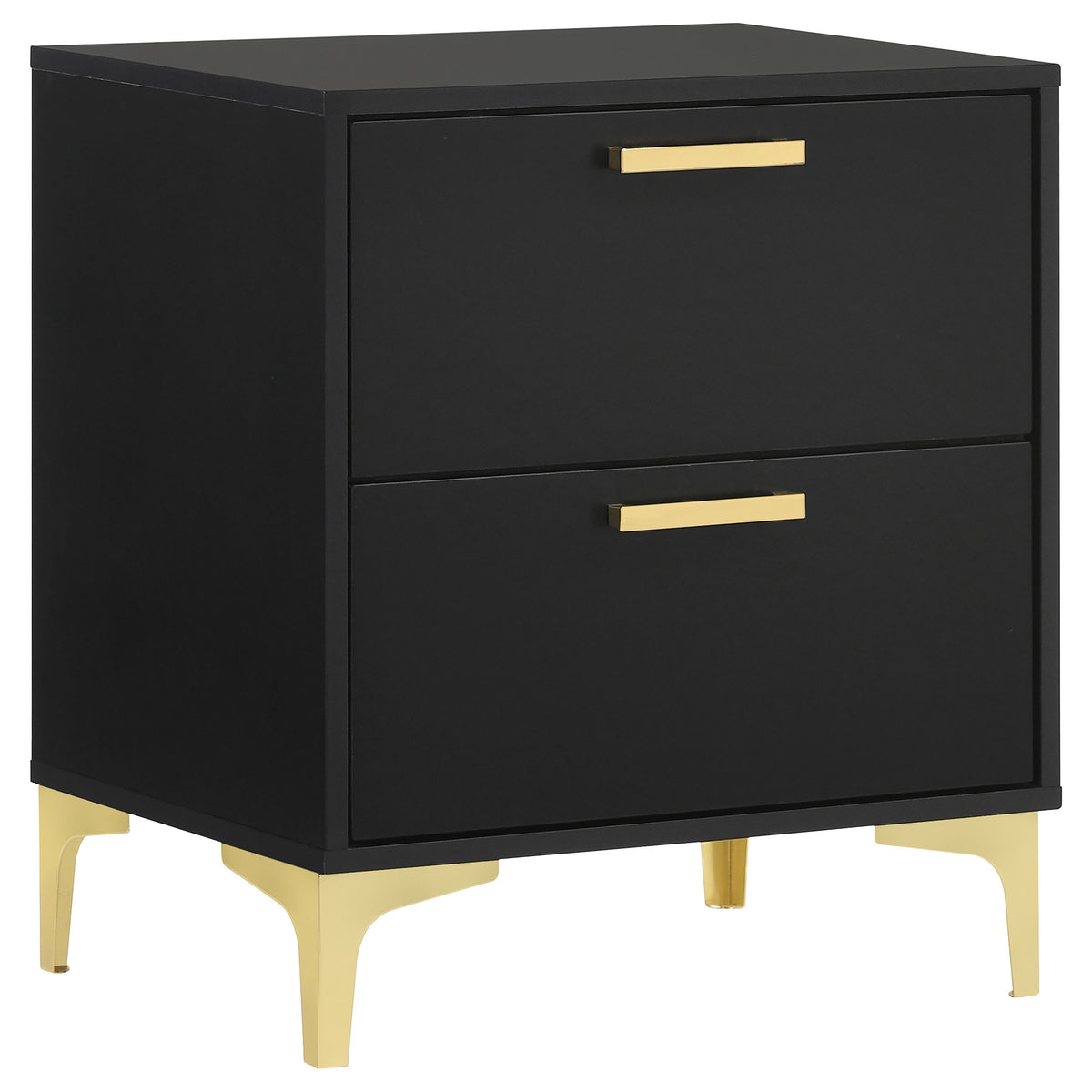 Best Furniture Outlet - Coaster - Kendall 2-drawer Nightstand Black - 224452