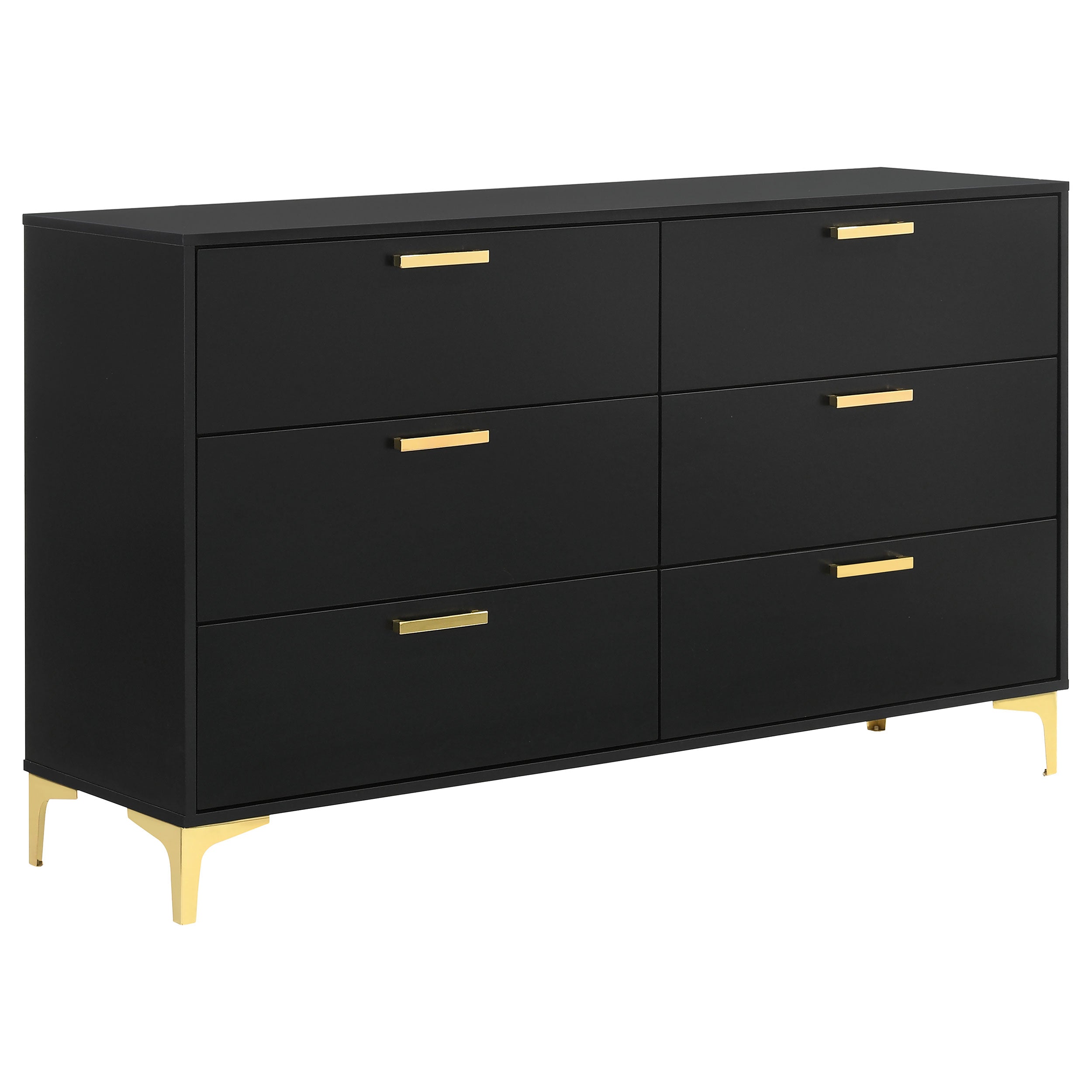 Best Furniture Outlet - Coaster - Kendall 6-drawer Dresser Black - 224453
