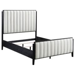 Best Furniture Outlet - Coaster - Brookmead 60-inch Upholstered Queen Bed Black - 224710Q